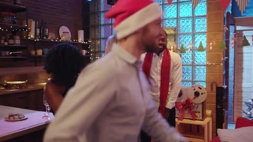 The whole room dancing.